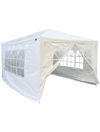 ZAHRADNÍ PAVILONOVÝ STAN 3X4X2,5 M BÍLÝ SASKA ZAHRADA ZAHRADNÍ PAVILONOVÝ STAN 3X4X2,5 M BÍLÝ SASKA ZAHRADA