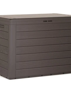 ZAHRADNÍ SKLADOVÝ BOX 190L BRONZOVÝ DŘEVĚNÝ BOX dětské