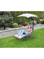 HOUPACÍ KŘESLO SE SLUNEČNÍKEM LISBON GREY HOUPACÍ KŘESLO SE SLUNEČNÍKEM LISBON GREY