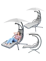 HOUPACÍ KŘESLO SE SLUNEČNÍKEM LISBON GREY HOUPACÍ KŘESLO SE SLUNEČNÍKEM LISBON GREY