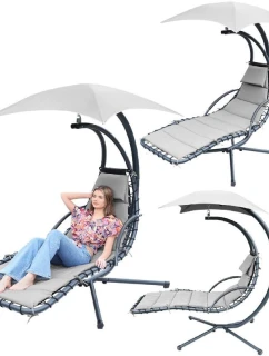 HOUPACÍ KŘESLO SE SLUNEČNÍKEM LISBON GREY