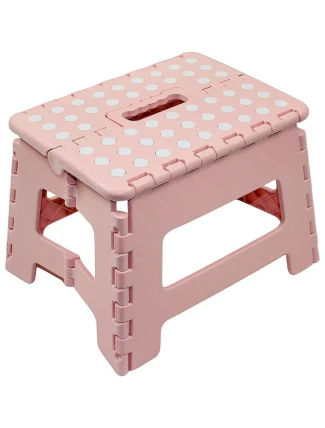 PROTISKLUZOVÁ SKLÁDACÍ STOLIČKA RŮŽOVÁ