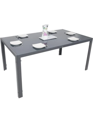 ZAHRADNÍ STŮL 150x90x73 cm tmavě šedý