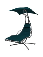 HOUPACÍ KŘESLO S DEŠTNÍKEM LISBON TYRKYSOVÁ HOUPACÍ KŘESLO S DEŠTNÍKEM LISBON TYRKYSOVÁ