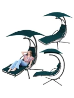 HOUPACÍ KŘESLO S DEŠTNÍKEM LISBON TYRKYSOVÁ HOUPACÍ KŘESLO S DEŠTNÍKEM LISBON TYRKYSOVÁ