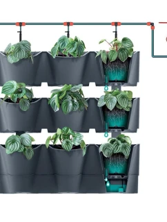 VERTIKÁLNÍ ZAHRADNÍ ZÁVĚSNÉ KVĚTINY ANTHRACITE dětské