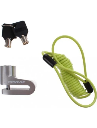 ZÁMEK BRZDOVÉHO KOTOUČE S LANKEM PŘIPOMÍNAJÍCÍM DUNLOP SILVER ZÁMEK BRZDOVÉHO KOTOUČE S LANKEM PŘIPOMÍNAJÍCÍM DUNLOP SILVER