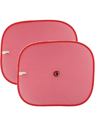 SLUNEČNÍ CLONA S PŘÍSAVKOU 2KS DUNLOP ČERVENÁ