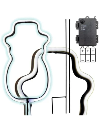 NEON BALWAN WHITE 81 LED BATERIE 14.5x96CM LUCA