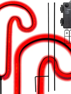 NEONOVÁ LASKA HOLIDAY 79 LED BATERIE 12,5x93,5 cm LUCA