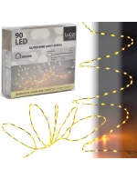 BATERIE OVLÁDANÉ DRÁTĚNÉ SVĚTLA GIRLANDA 90 VEDL TEPLÁ BÍLÁ BLESK LUCA BATERIE OVLÁDANÉ DRÁTĚNÉ SVĚTLA GIRLANDA 90 VEDL TEPLÁ BÍLÁ BLESK LUCA