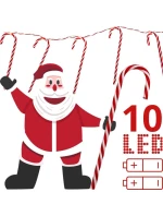 SVĚTLA GIRLANDY 10 VEDL LÍZÁTKO TYČINKY VÁNOČNÍ STROM TEPLÁ BÍLÁ LUCA SVĚTLA GIRLANDY 10 VEDL LÍZÁTKO TYČINKY VÁNOČNÍ STROM TEPLÁ BÍLÁ LUCA