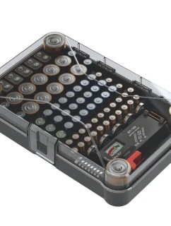 ORGANIZÁTOR BATERIÍ S TESTEREM BATERIÍ pro děti