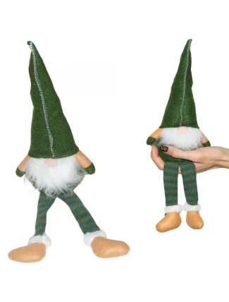 DEKORATIVNÍ TRPASLÍK 30+15CM ZELENÝ