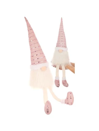 DEKORATIVNÍ TRPASLÍK LESKLÝ SANTA 38+20CM RŮŽOVÝ DEKORATIVNÍ TRPASLÍK LESKLÝ SANTA 38+20CM RŮŽOVÝ