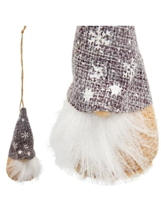 PŘÍVĚSEK S CETKOU SKŘÍTEK ŠEDÝ 11CM