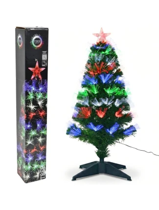 DEKORATIVNÍ VÁNOČNÍ STROMEK VÍCEBAREVNÝ 90CM