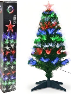 DEKORATIVNÍ VÁNOČNÍ STROMEK VÍCEBAREVNÝ 90CM