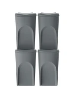 Odpadkové koše 35 l SORTIBOX SET4 PACKY ŠEDÉHO KAMENE dětské Odpadkové koše 35 l SORTIBOX SET4 PACKY ŠEDÉHO KAMENE dětské