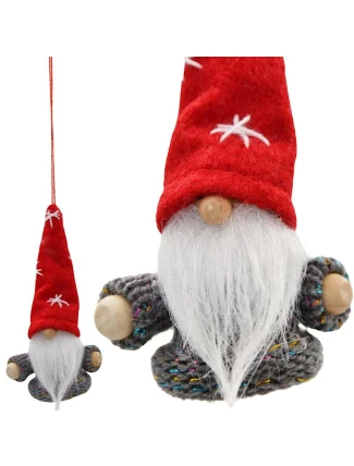 PŘÍVĚSEK S CETKOU TRPASLÍK ČERVENÝ 11CM