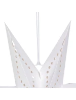 PAPÍROVÁ DEKORACE HVĚZDA 50CM 7 LISTŮ BÍLÁ