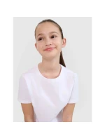 Dívčí hladké tričko 4F 4FJWSS25TTSHF2177-10S Dívčí hladké tričko 4F 4FJWSS25TTSHF2177-10S