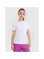 Dívčí hladké tričko 4F 4FJWSS25TTSHF2177-10S Dívčí hladké tričko 4F 4FJWSS25TTSHF2177-10S