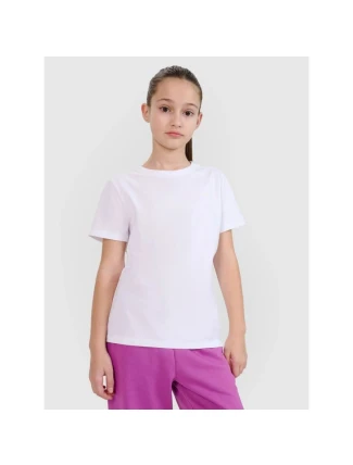 Dívčí hladké tričko 4F 4FJWSS25TTSHF2177-10S Dívčí hladké tričko 4F 4FJWSS25TTSHF2177-10S