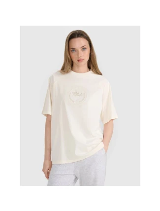 Dámské tričko oversize s potiskem 4F 4FRSS25TTSHF2791-11S Dámské tričko oversize s potiskem 4F 4FRSS25TTSHF2791-11S