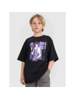 Chlapecké tričko oversize s potiskem 4F 4FJRAW25TTSHM3062-20S Chlapecké tričko oversize s potiskem 4F 4FJRAW25TTSHM3062-20S