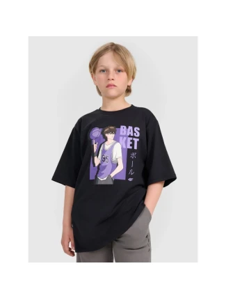 Chlapecké tričko oversize s potiskem 4F 4FJRAW25TTSHM3062-20S Chlapecké tričko oversize s potiskem 4F 4FJRAW25TTSHM3062-20S