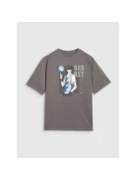 Chlapecké tričko oversize s potiskem 4F 4FJRAW25TTSHM3062-24S Chlapecké tričko oversize s potiskem 4F 4FJRAW25TTSHM3062-24S