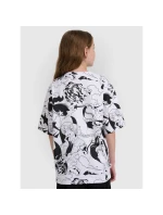 Dívčí tričko oversize s potiskem 4F 4FJRAW25TTSHF3069-90A