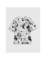 Dívčí tričko oversize s potiskem 4F 4FJRAW25TTSHF3069-90A