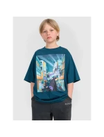 Chlapecké tričko oversize s potiskem 4F 4FJRAW25TTSHM3061-46S Chlapecké tričko oversize s potiskem 4F 4FJRAW25TTSHM3061-46S