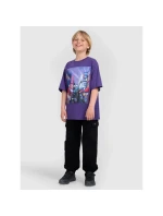 Chlapecké tričko oversize s potiskem 4F 4FJRAW25TTSHM3061-51S Chlapecké tričko oversize s potiskem 4F 4FJRAW25TTSHM3061-51S