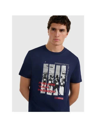 Pánské tričko s potiskem 4F 4FRAW25TTSHM3364-31S Pánské tričko s potiskem 4F 4FRAW25TTSHM3364-31S