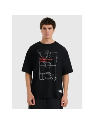 Pánské tričko oversize s potiskem 4F 4FRAW25TTSHM3257-20S Pánské tričko oversize s potiskem 4F 4FRAW25TTSHM3257-20S