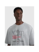 Pánské tričko oversize s potiskem 4F 4FRAW25TTSHM3257-27M Pánské tričko oversize s potiskem 4F 4FRAW25TTSHM3257-27M