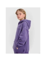 Chlapecká nepruhovaná mikina s kapucí 4F 4FJRAW25TSWSM2344-51S Chlapecká nepruhovaná mikina s kapucí 4F 4FJRAW25TSWSM2344-51S