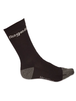 Rogelli WOOL ponožky černé L 40-43