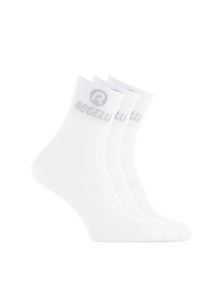 Rogelli ponožky PROMO 3-pack bílé XL