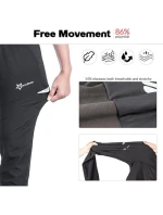 Rockbros pánské cyklistické kalhoty černé L