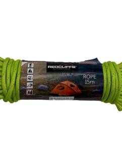 REFLEXNÍ TURISTICKÉ LANO 15M ZELENÉ REDCLIFFS
