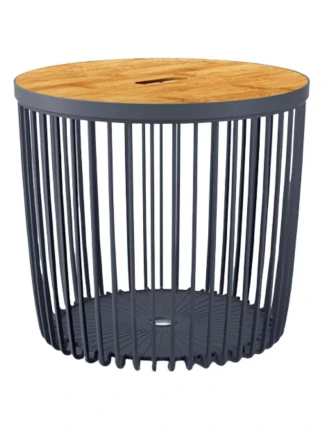 STOLEK S BOXEM 38,6x35,8 cm CLUBO ANTHRACITE pro děti