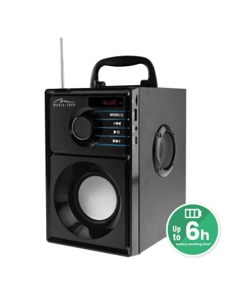 MEDIA-TECH BEZDRÁTOVÝ REPRODUKTOR BOOMBOX STŘÍBRNÝ 15W MRS MT3179