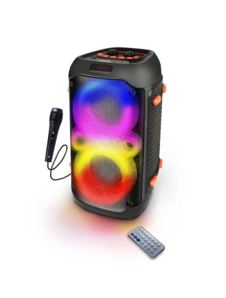 ESPERANZA REPRODUKTOR BT FM VEDL RGB KARAOKE ZPĚVÁK EP156