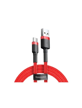 Kabel Baseus Cafule CATKLF-C09 (USB 2.0 - USB typ C ; 2m; barva černo-červená)