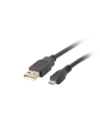 Kabel Lanberg CA-USBM-10CC-0018-BK (USB 2.0 M - Micro USB M; 1,8 m; barva černá)