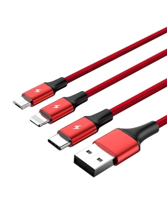 UNITEK USB 3V1NABÍJECÍ KABEL (C,LIGHTNING,MUSB)